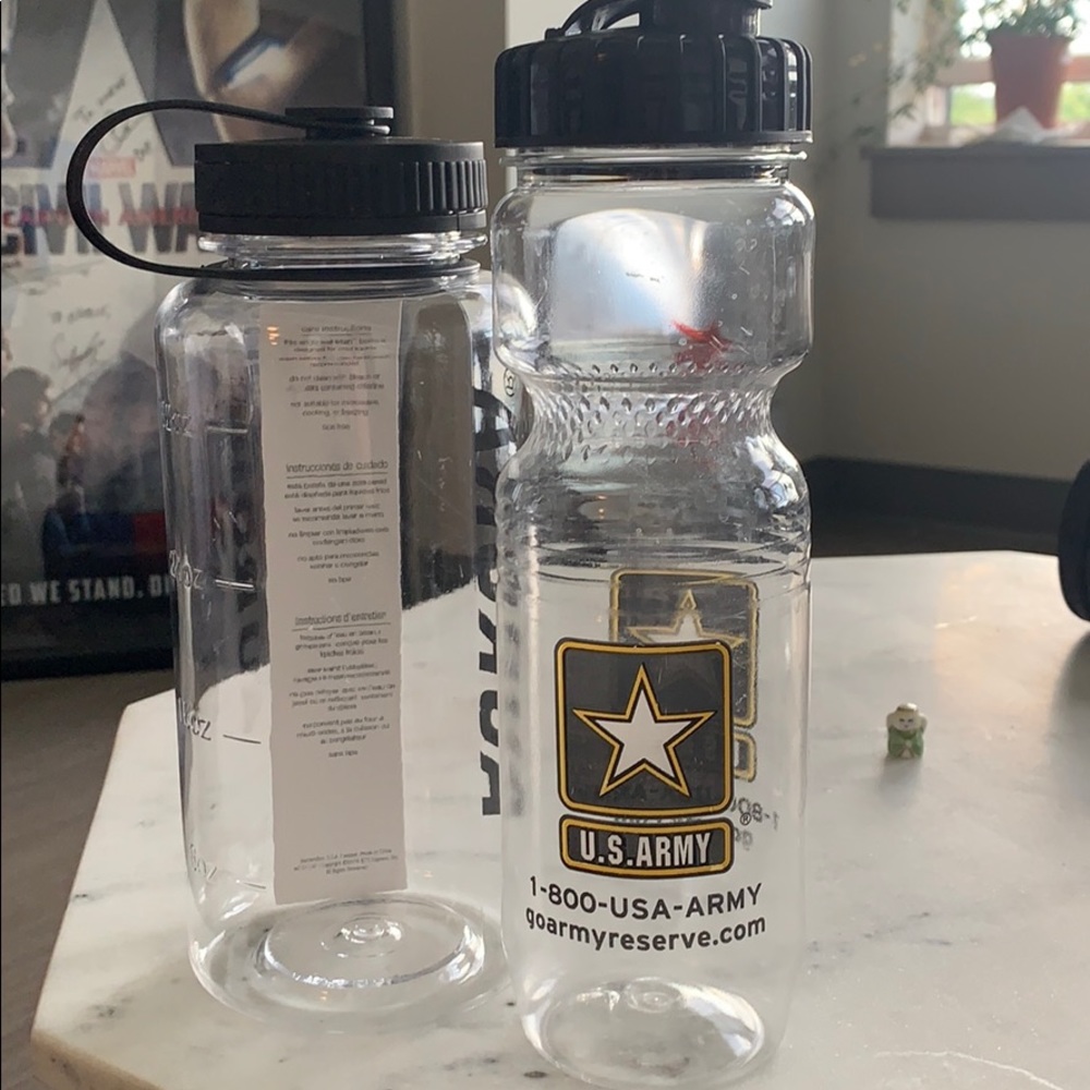 Workout water bottles